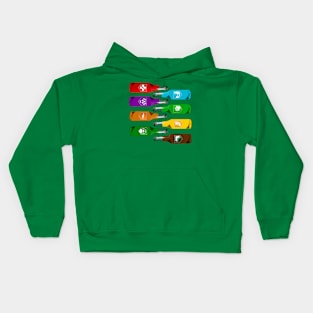 Zombie Perks Take Your Pick on Emerald Green Kids Hoodie